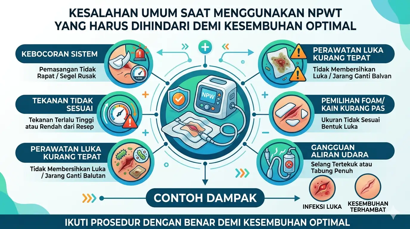 Kesalahan Umum Saat Menggunakan NPWT yang Harus Dihindari demi Kesembuhan Optimal